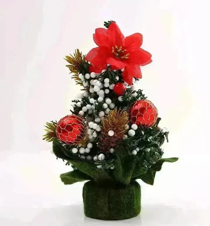 Christmas Ornaments Tree 20cm Mini Christmas Decoration Tree Christmas Day Mall Decoration Desktop Ornaments Small Tree - EX-STOCK CANADA
