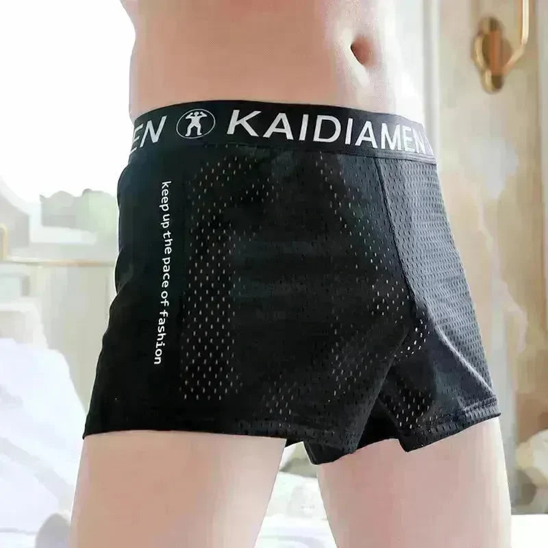 Men's Ice Silk Mesh Breathable KAIDIAMEN Boxers underwear - EX-STOCK CANADA