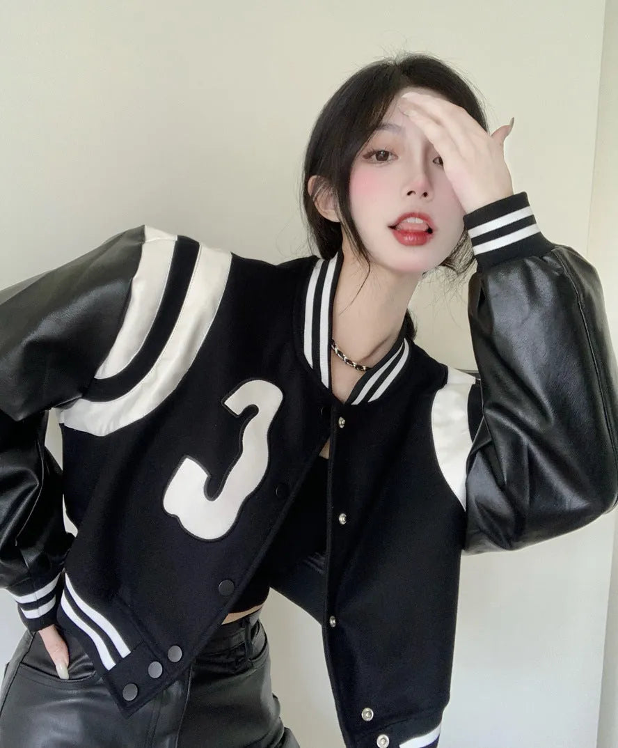 Retro Cropped Athleisure Jacket women