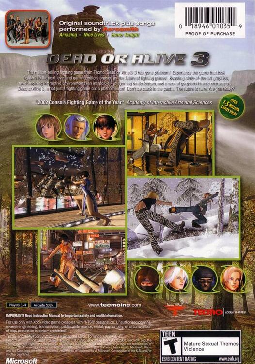 Dead or Alive 3 [Platinum Hits] 