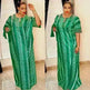 Middle East Striped Loose Robe African Dubai Arabic Satin Hot Drilling Stitching Abaya Buba Dress - EX-STOCK CANADA