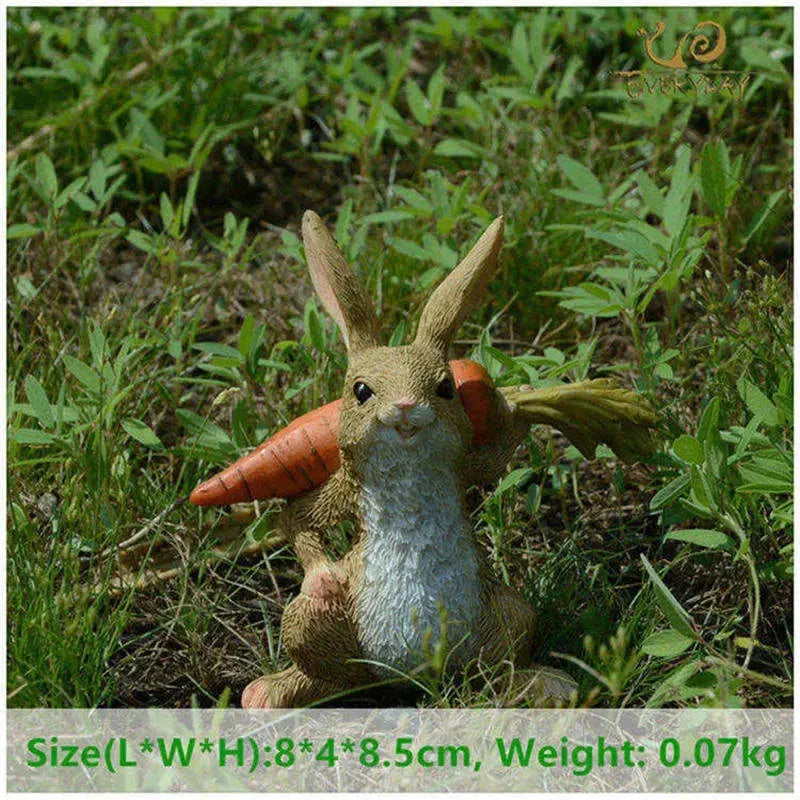 Creative Decorations Cute Bunny Resin Ornaments - EX-STOCK CANADA
