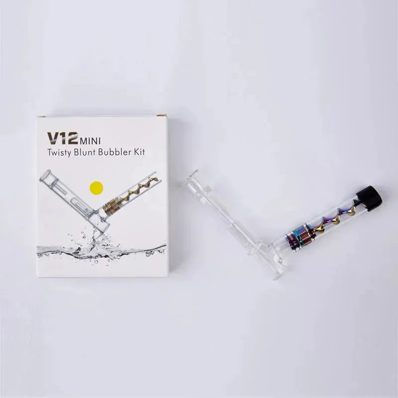 V12mini Hookah Set Spiral Pipe Atomizer Pipe Glass Twisty Blunt Smoker - EX-STOCK CANADA