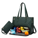 Convenient Commute New Lunch Bag Women's Insulated Lunch Box Women's Leak-proof Large Purse Diagonal Computer Storage EX-STOCK