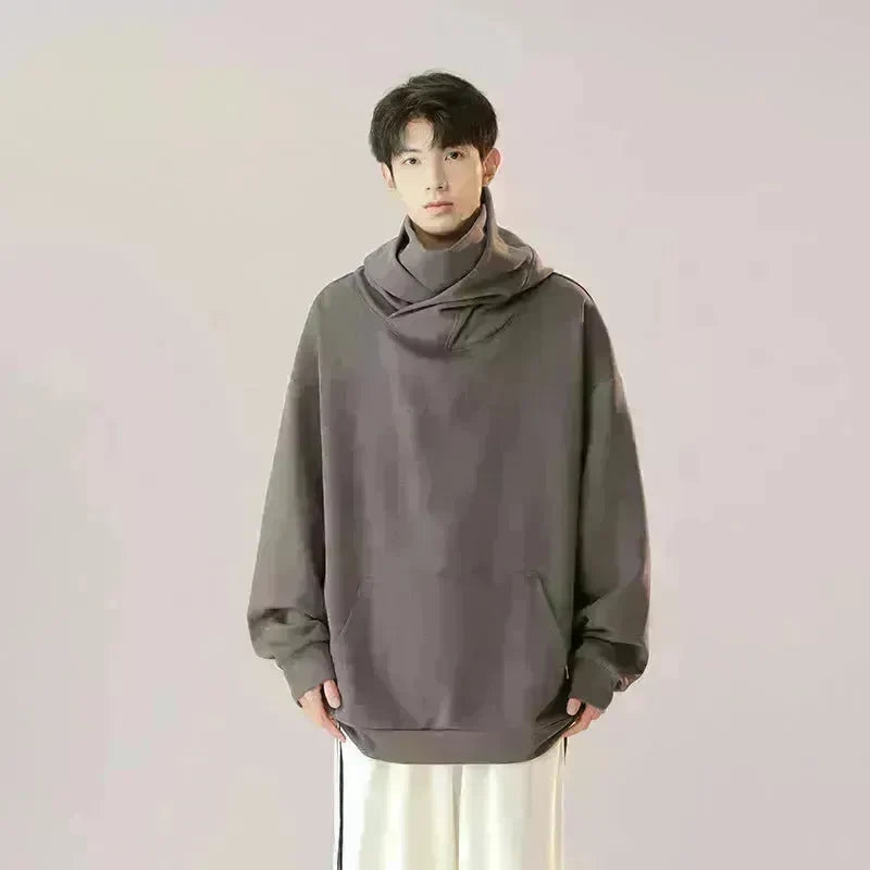 Autumn Winter Oversized Turtleneck Hoodie  Pullover for mens - EX-STOCK CANADA