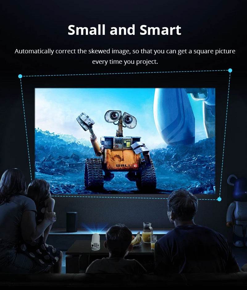 Barrel Machine Hy300 Smart AnzhuoHD Projection Screen Home Recommend Projector  EX-STOCK CANADA