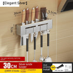 Wall-Mounted No-Drill Kitchen Utensil Rack with Hooks — product view 2 of 17 | EX-STOCK
