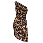 Vestido de Talla Grande de Corte Ajustado con Cuello Irregular para Mujer - EX-STOCK Canada