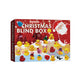 Christmas blind box with Santa Claus design on a white background