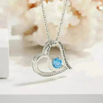Love Necklace With Rhinestones And Letters Fashion Personality Heart-shaped Necklace Valentine's Day Gift - EX-STOCK CANADA
