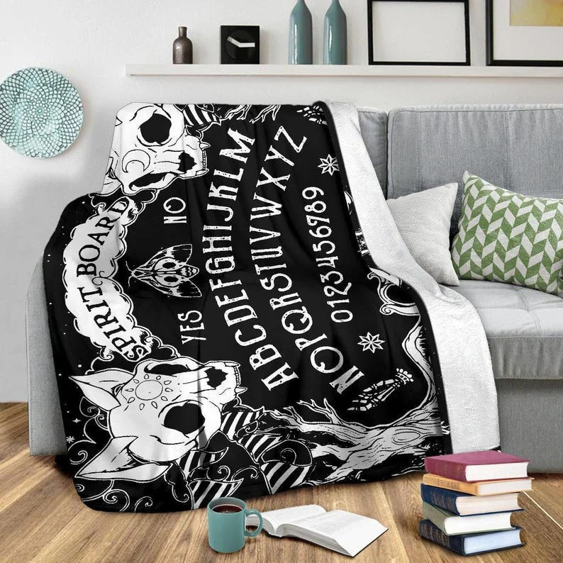 Halloween Witch Blanket Flannel Blanket EX-STOCK Canada 