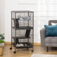 Large Metal 4 Tiers Small Animal Cage With Hammock, Removable Tray, Extra Space For Ferrets Chinchillas, Gray EX-STOCK