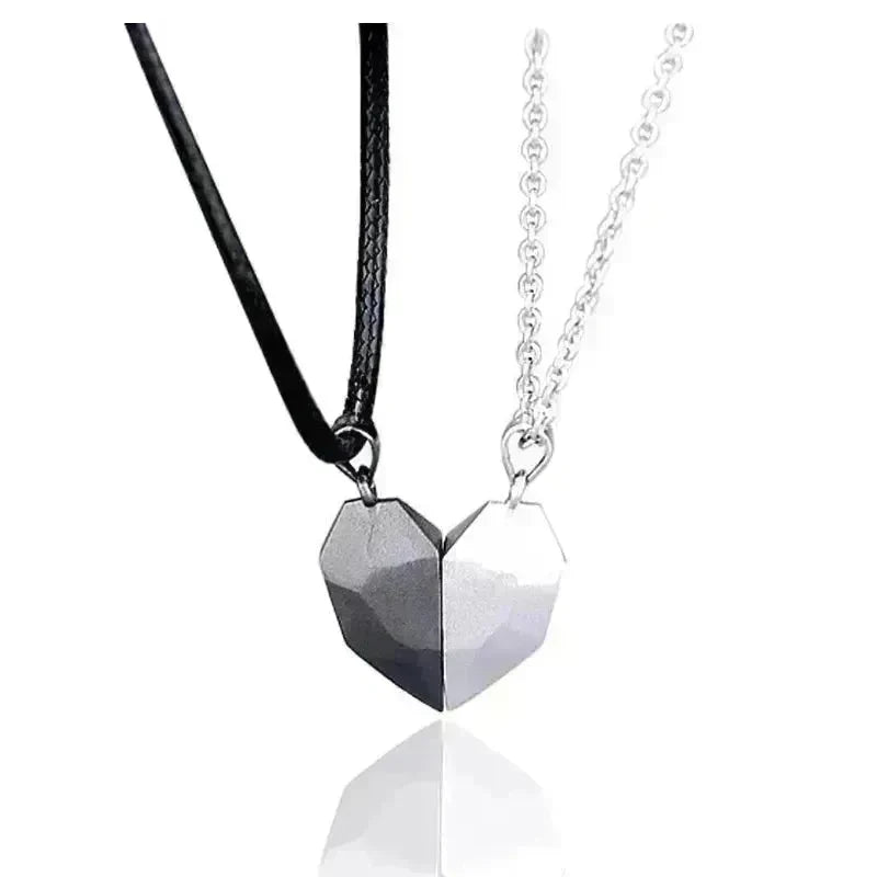Creative Magnet Necklace Love Heart Broken Men And Women - EX-STOCK CANADA