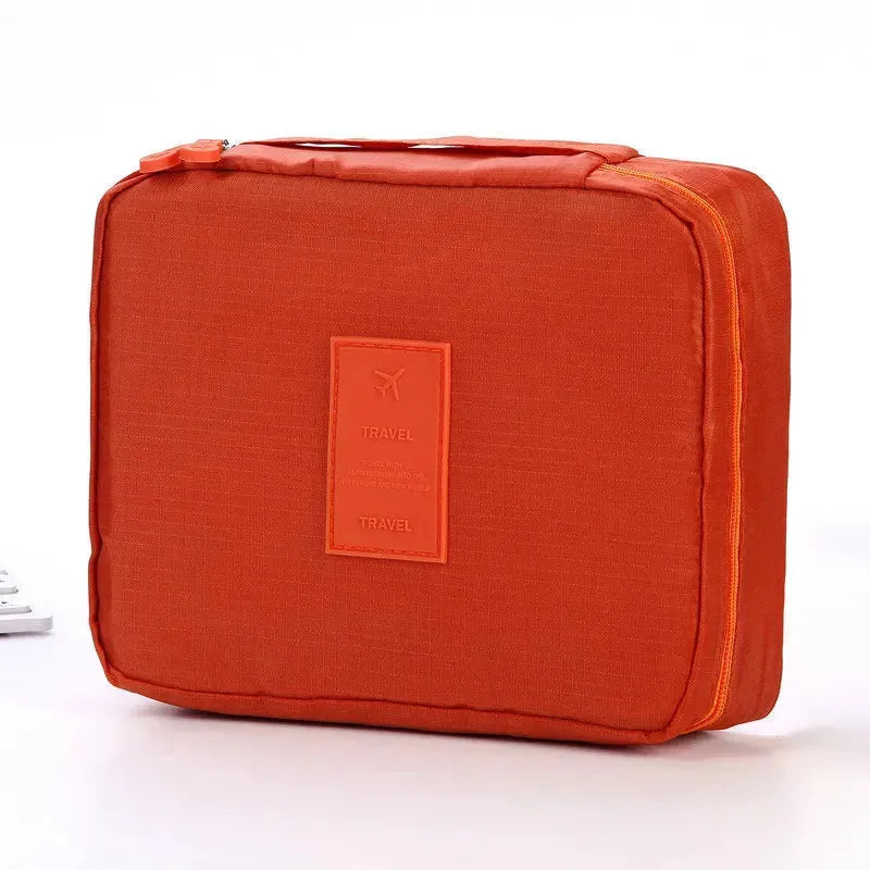 Portable Cosmetic Bag Waterproof Divider Multi-grid Pockets Toiletry Bags Travel Storage Handbags Women Make Up Bag - EX-STOCK CANADA