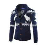 Men's fawn Deer Button Christmas cardigan sweater - EX-STOCK CANADA