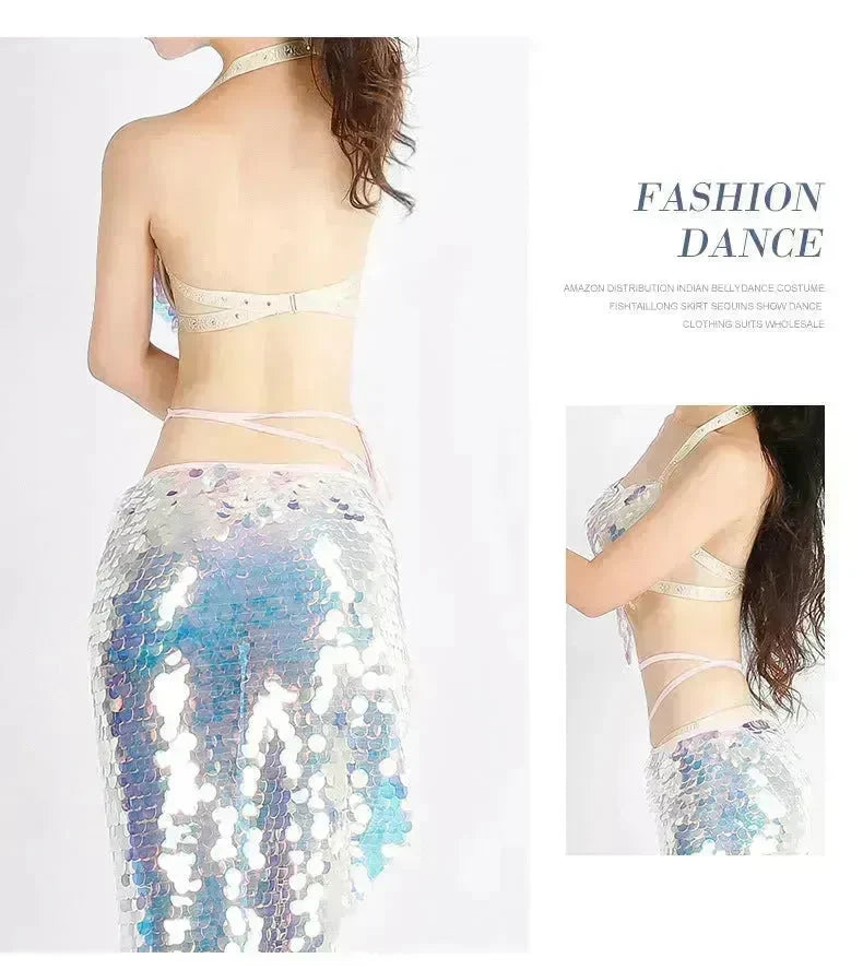 Indian Dance Suit Ethnic Latin Dance Sequins EX-STOCK