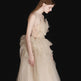 Champagne Annual Meeting Dinner Ladies Belt Long Dress EX-STOCK Canada 