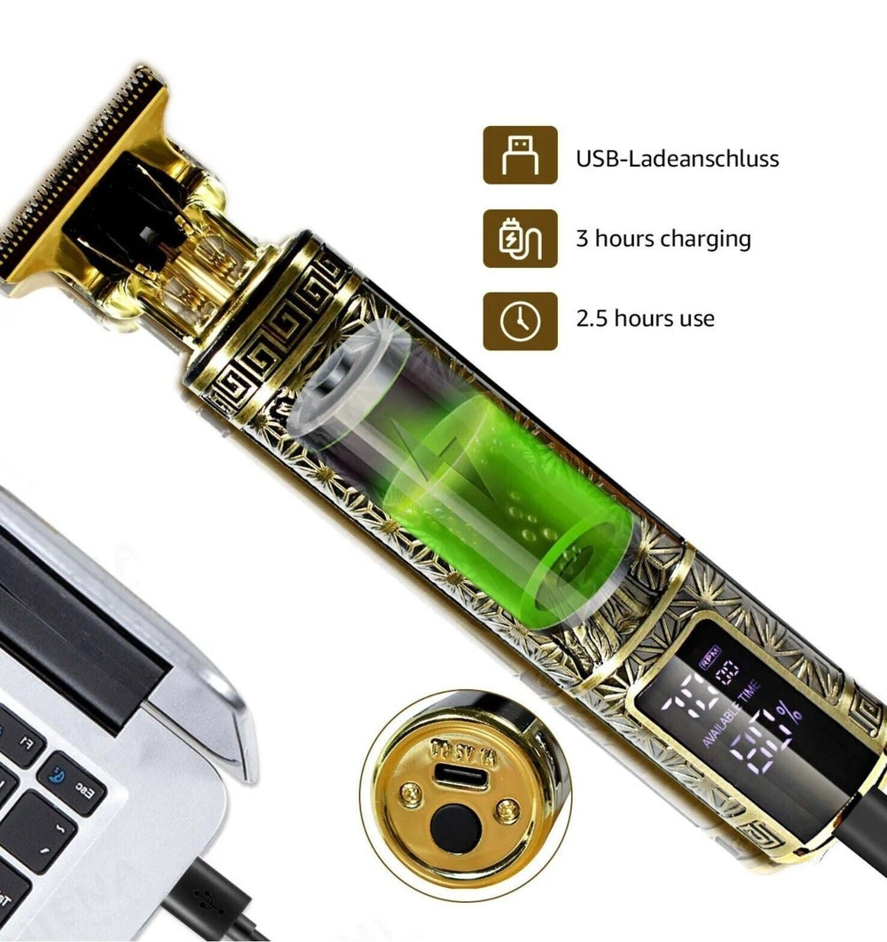 Beard Trimmer Hair Clippers Cordless Hair Cutting Kit Barber Shaving Machine For Men USB Rechargeable 1 PCS EX-STOCK