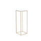 10PCS 31.5inch High Wedding Flower Stand, With Acrylic Laminate,Metal Vase Column Geometric Centerpiece Stands, Gold Rectangular Floral Display Rack For Events Reception, Party Decoration EX-STOCK