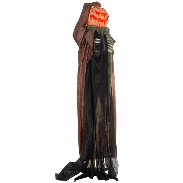 6' Life Size Decoration Animatronic Skull Pumpkin Ghost Outdoor Halloween, Sound And Motion Activated EX-STOCK Canada 