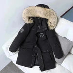 Chaqueta infantil downproof viento grueso pelaje chaqueta de abrigo de invierno