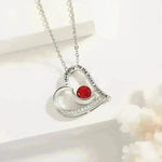 Love Necklace With Rhinestones And Letters Fashion Personality Heart-shaped Necklace Valentine's Day Gift - EX-STOCK CANADA