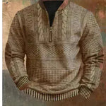 Pulgón de sudadera de cremallera 3D de los hombres estampados para hombres impresos
