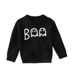 Unisex Cartoon Ghost Embroidered Long-sleeved Sweater Pullover for Boys and girls - EX-STOCK CANADA