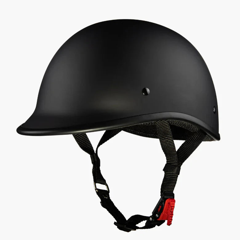 West Coast Leather Black Peak Half Helmet | EX-STOCK Canada 