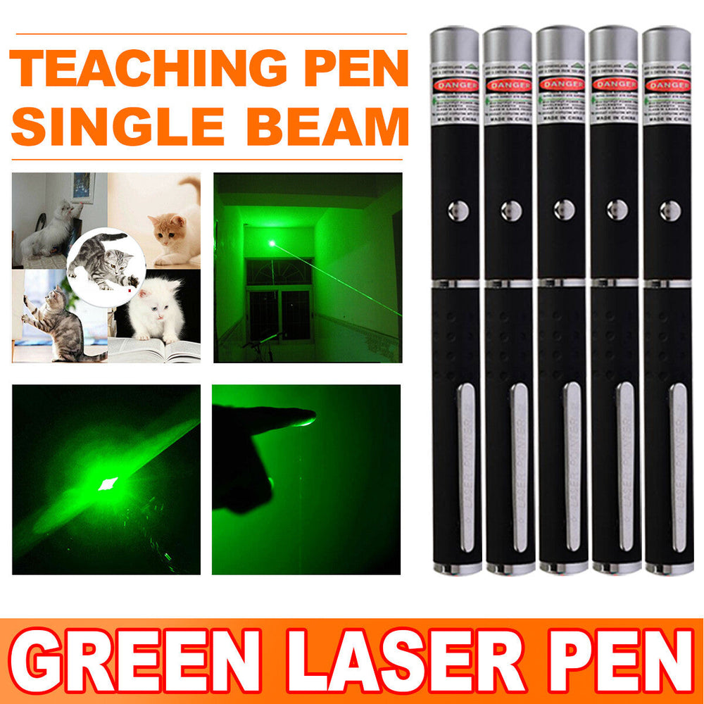 Pet Toy Green Laser Pointer Pen Light Single Beam High Power Lazer Flashlight 900Miles 1mW 532nm Torch EX-STOCK