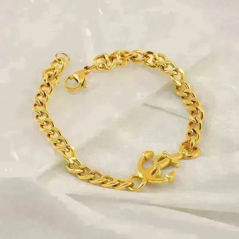 Fashion Stainless Steel Cuban Link Chain Bracelet Numbers - EX-STOCK CANADA