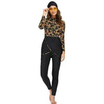 ArabSwimsuit Long-sleeved Trousers Three-piece Set Conservative Sun Protection With Chest Pad EX-STOCK
