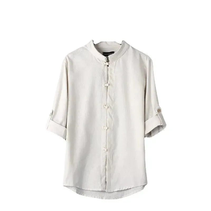 Men's Linen Vintage Plus Size Shirt - EX-STOCK CANADA