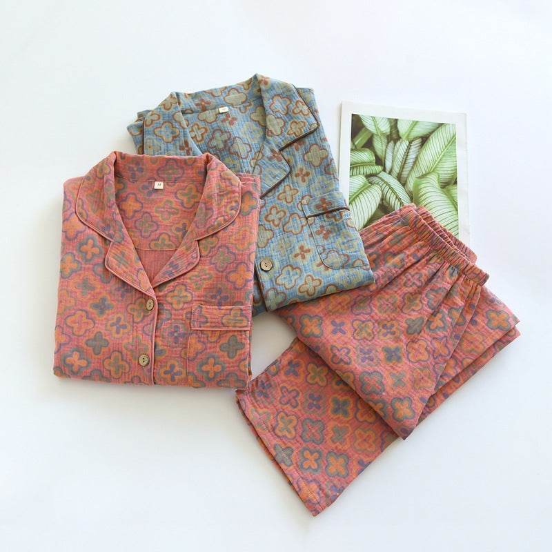 Retro New Pure Cotton Pajamas For Women EX-STOCK