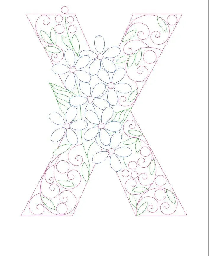 Paper Filigree Painting Kit - Letters - EX-STOCK CANADA