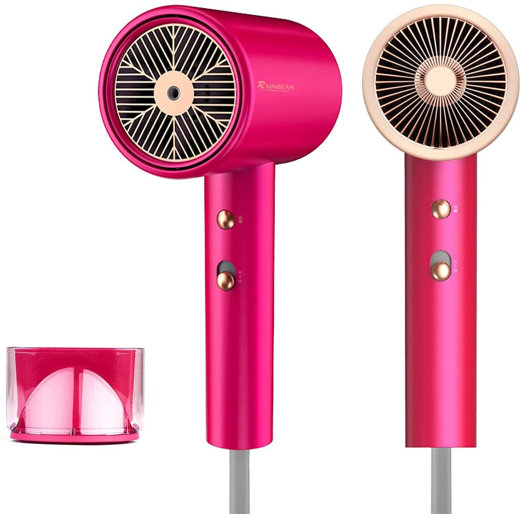 Water Ionic Hair Dryer, 1800W Blow Dryer With Magnetic Nozzle 2 Speed And 3 Heat Settings Powerful Low Noise Fast Drying Travel Hair Dryer For Home Travel EX-STOCK Canada 