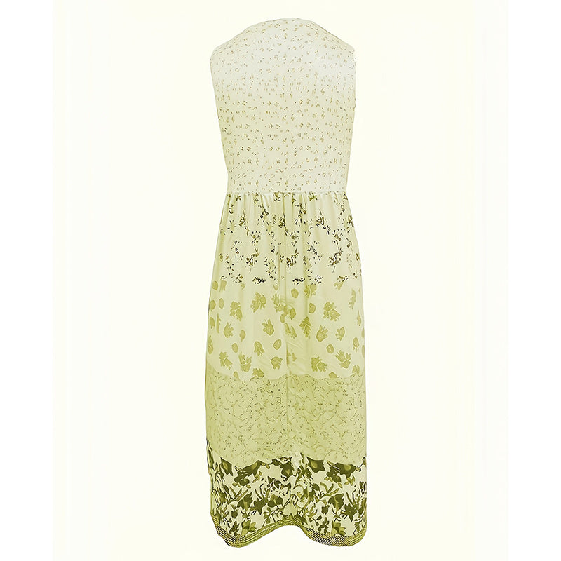 Casual Summer Boho Dress Floral Sleeveless Midi Dress EX-STOCK