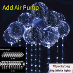 LED Glowing Balloon Party Decoration – 20" TPU Glow Balloons with Color Light Options