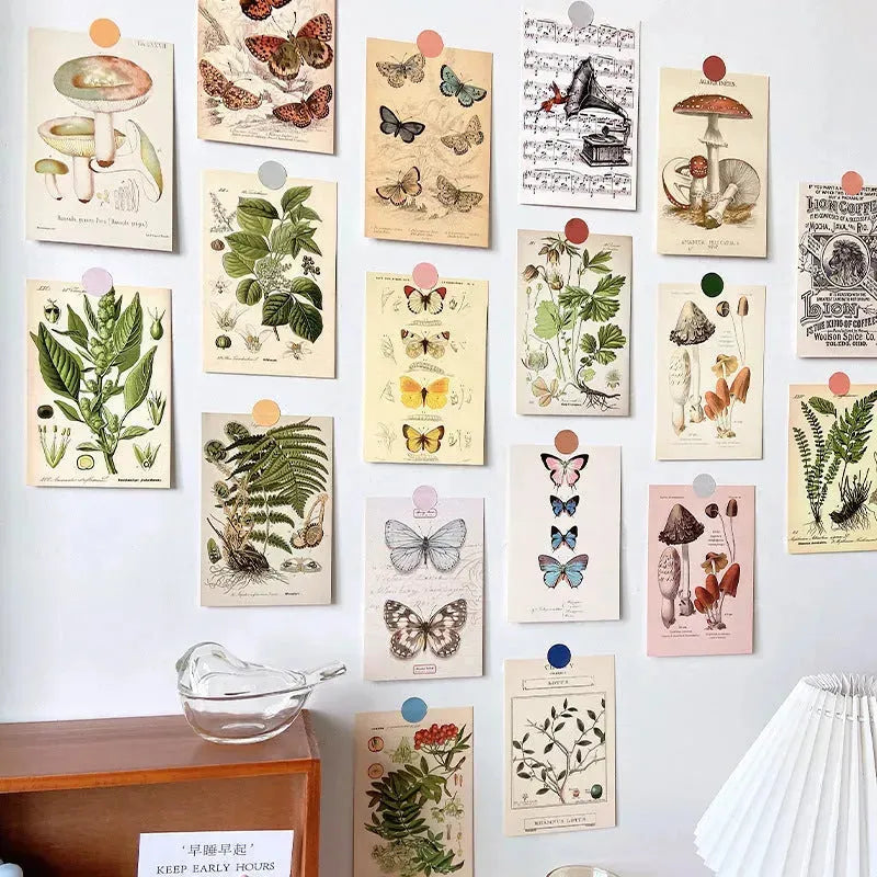 Forest Plant Series Decorative Card Wall Bedroom Postcard Wall Sticker Decoration Decorative Card - EX-STOCK CANADA