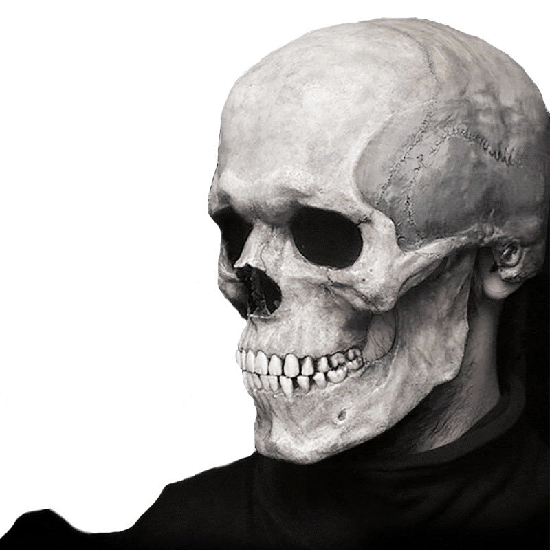 Halloween Movable Mouth Skull Mask Helmet Mouth Movable Skull Full Head Skull Mask EX-STOCK