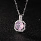 Perfume Bottle Pendant Necklace Women's Full Diamond - EX-STOCK Canada