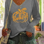 Women's V-neck Long Sleeved T-shirt