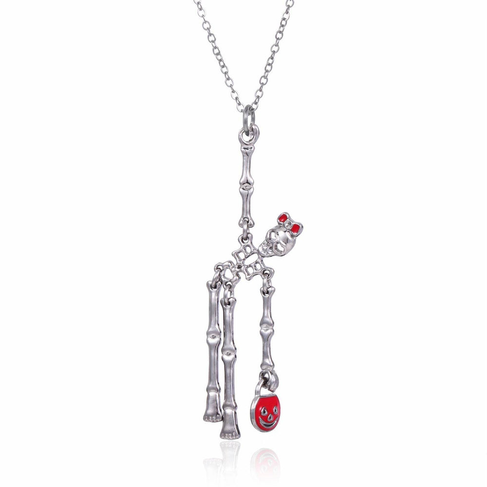 3pcs Halloween Skeleton Earrings And Necklace Set Creative Retro Personality Jewelry Accessories EX-STOCK