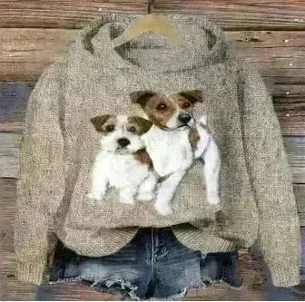 Digital Printing Dog Pattern Sweater Men - EX-STOCK CANADA
