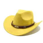 Sombrero de metal de estilo étnico Gat de la copa de mezclilla occidental