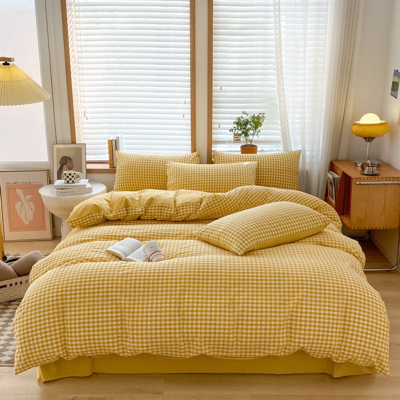 Pure Cotton Class A Four-piece Quilt Cover Household Pure Cotton Bed Sheet Duvet Cover EX-STOCK Canada 