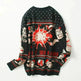 Funny Christmas sweater couple loose jacquard sweater - EX-STOCK CANADA
