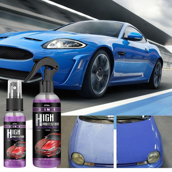 Spray Pulitore e Rivestimento Vernice Auto 3-in-1 – Protezione e Lucidatura Rapida