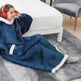 Felpa con Cappuccio Oversize in Pile, Coperta Invernale Calda, Abbigliamento per Casa Donna Uomo, Maglione Oversize con Tasche 