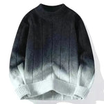 Fall Winter Gradient High-grade woolen Pullover Sweater for Men - EX-STOCK CANADA